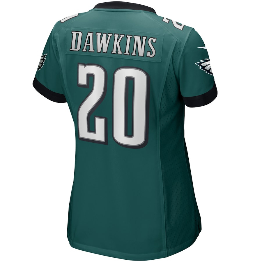 Brian Dawkins 20 Philadelphia Eagles Game Retired Midnight Green NFL Jersey Women's