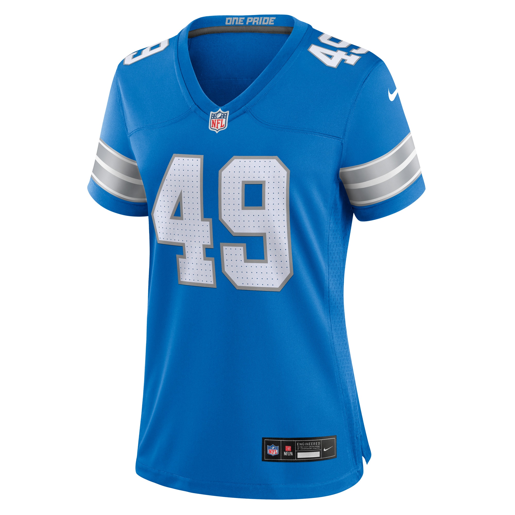 Detroit Lions Hogan Hatten Blue Game NFL Jersey Women's