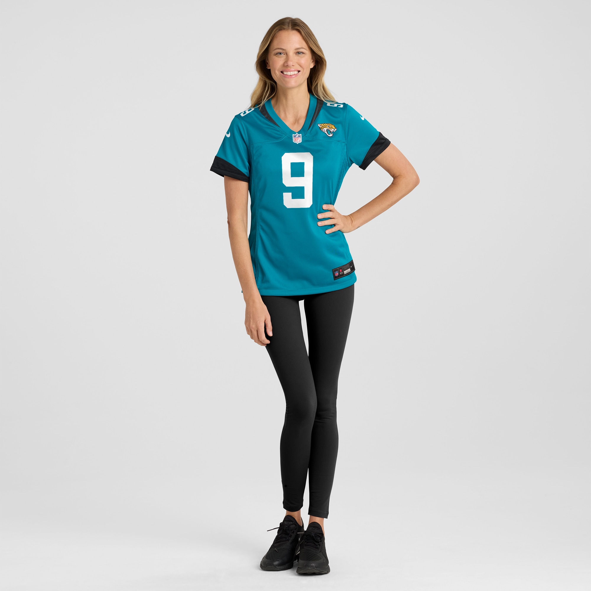 Jacksonville Jaguars Logan Cooke Teal Game NFL Jersey Women's