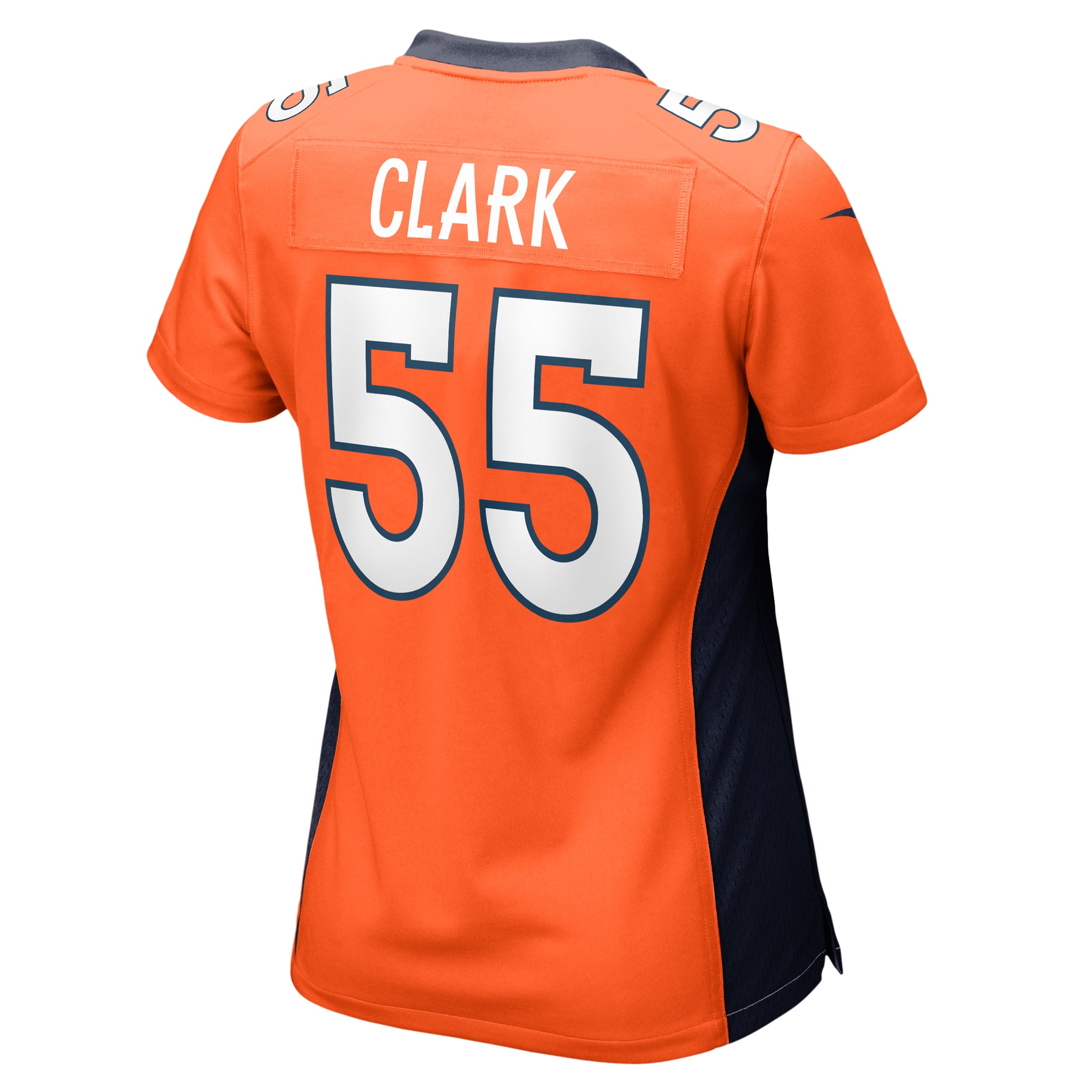 Denver Broncos Frank Clark Orange Team Game NFL Jersey Women's