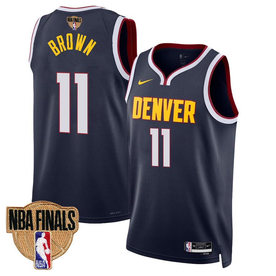 Bruce Brown 11 Denver Nuggets Final Champions 2023 Swingman Black NBA Jersey Men's