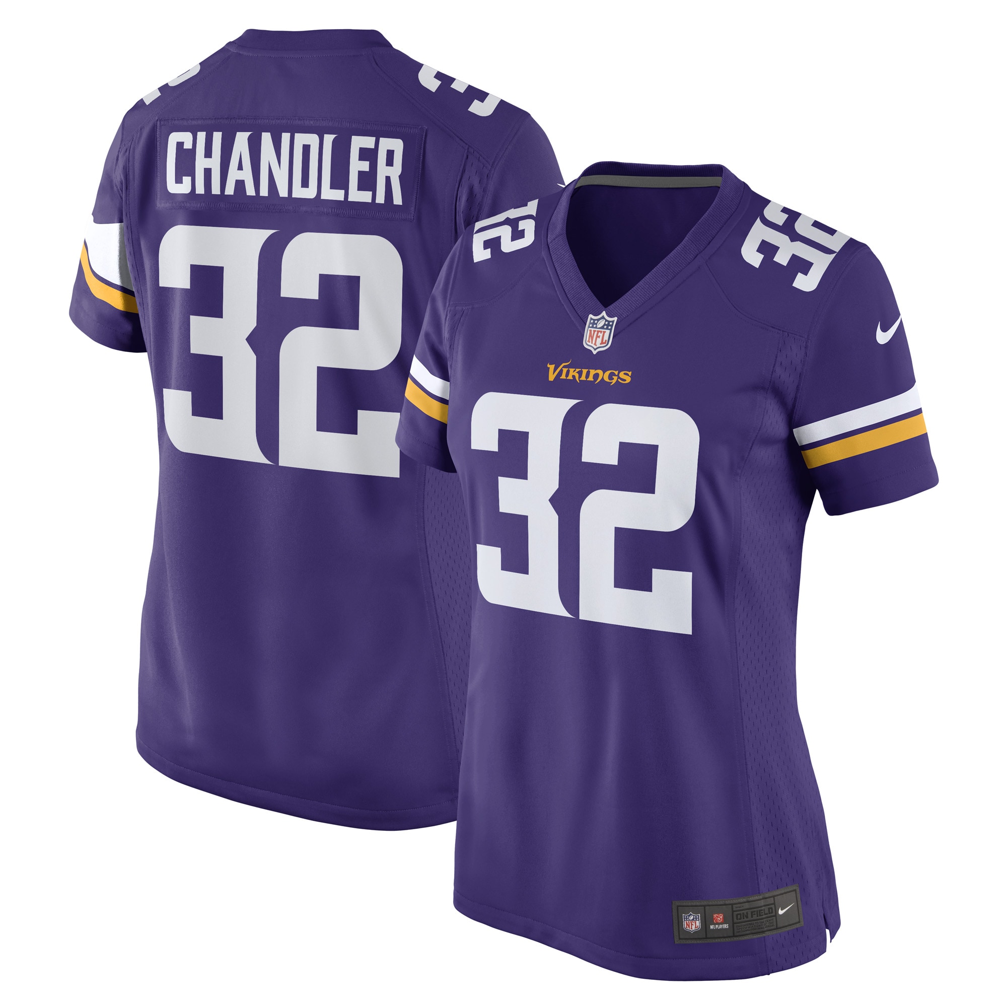 Minnesota Vikings Ty Chandler Purple Game Player NFL Jersey Women's
