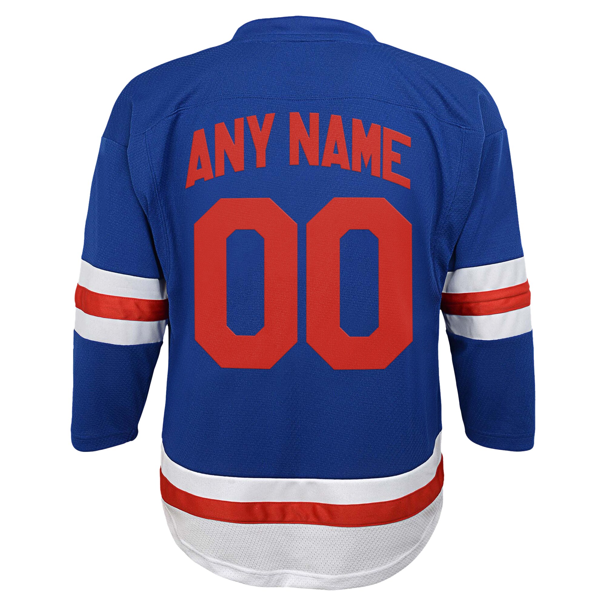 New York Rangers Blue Custom NHL Jersey Youth