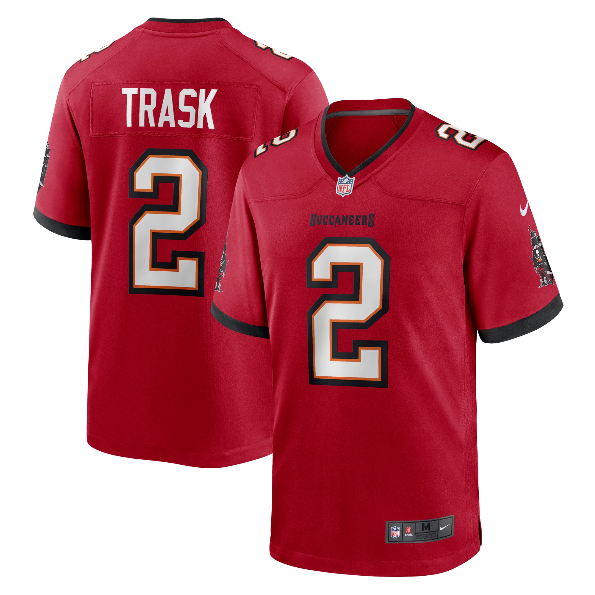 Tampa Bay Buccaneers Kyle Trask Red Game Player NFL Jersey Men's