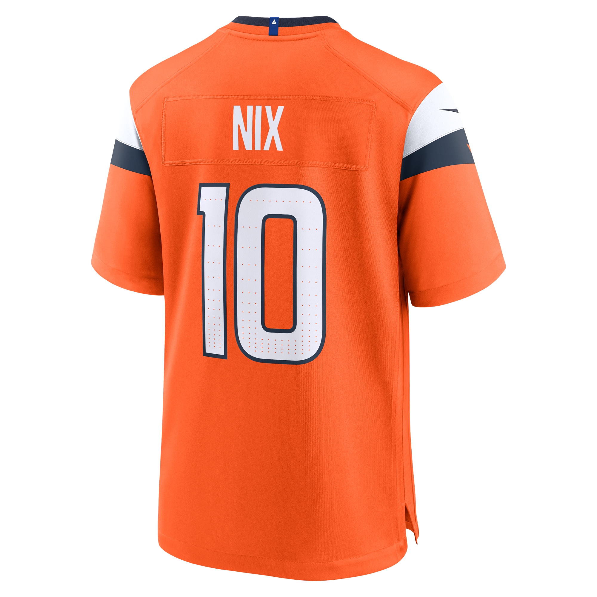 Denver Broncos Bo Nix Orange Player Game NFL Jersey Men's
