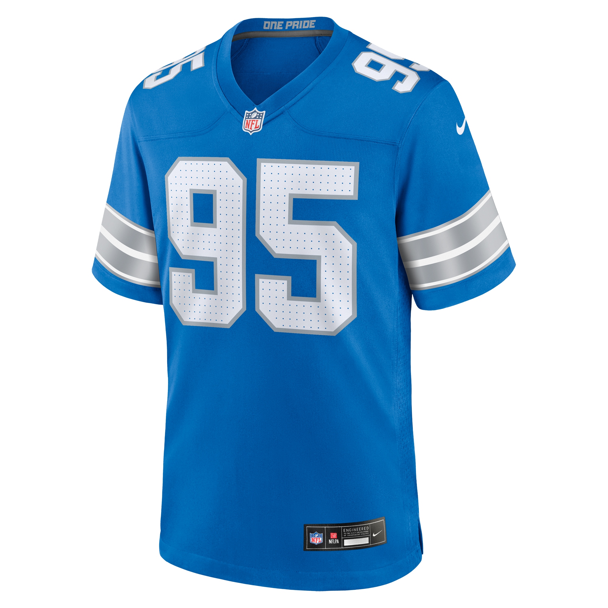Detroit Lions Mathieu Betts Blue Game NFL Jersey Men's