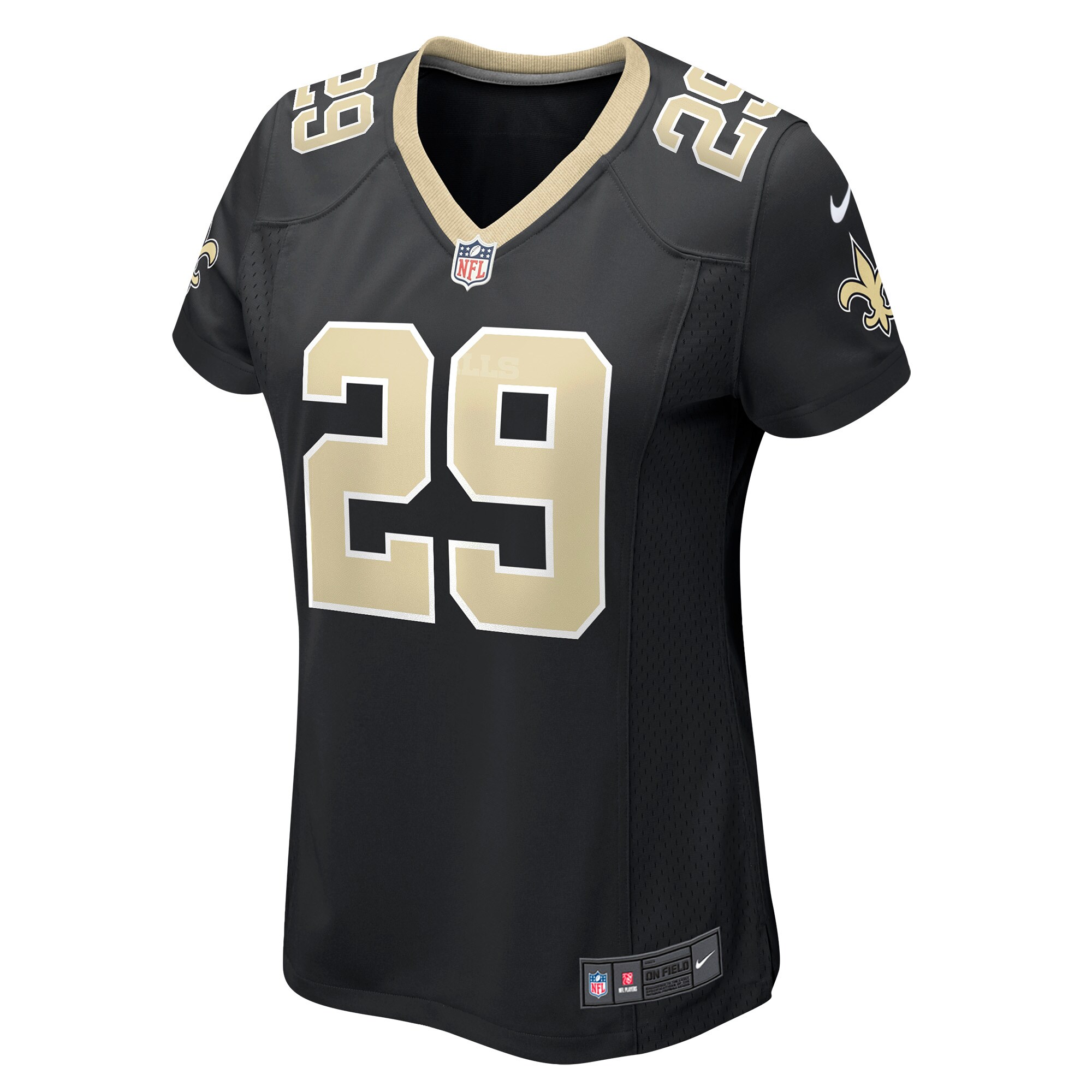 New Orleans Saints Paulson Adebo Black Game NFL Jersey Women's