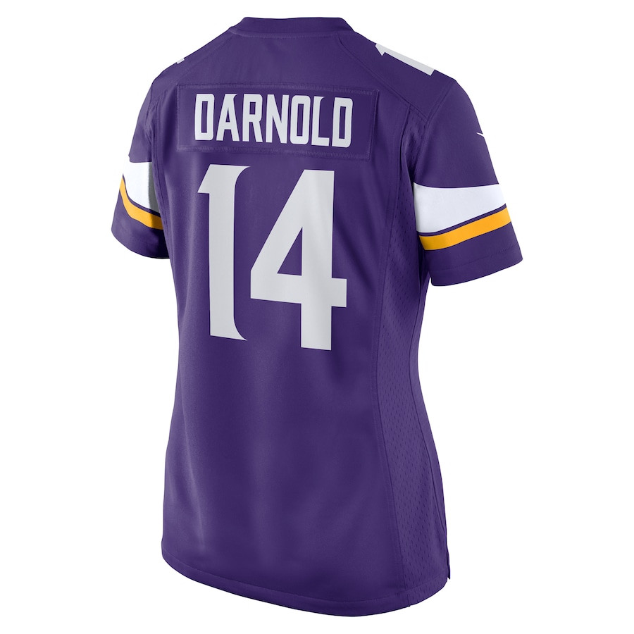 Sam Darnold 14 Minnesota Vikings Team Game Purple NFL Jersey Women's