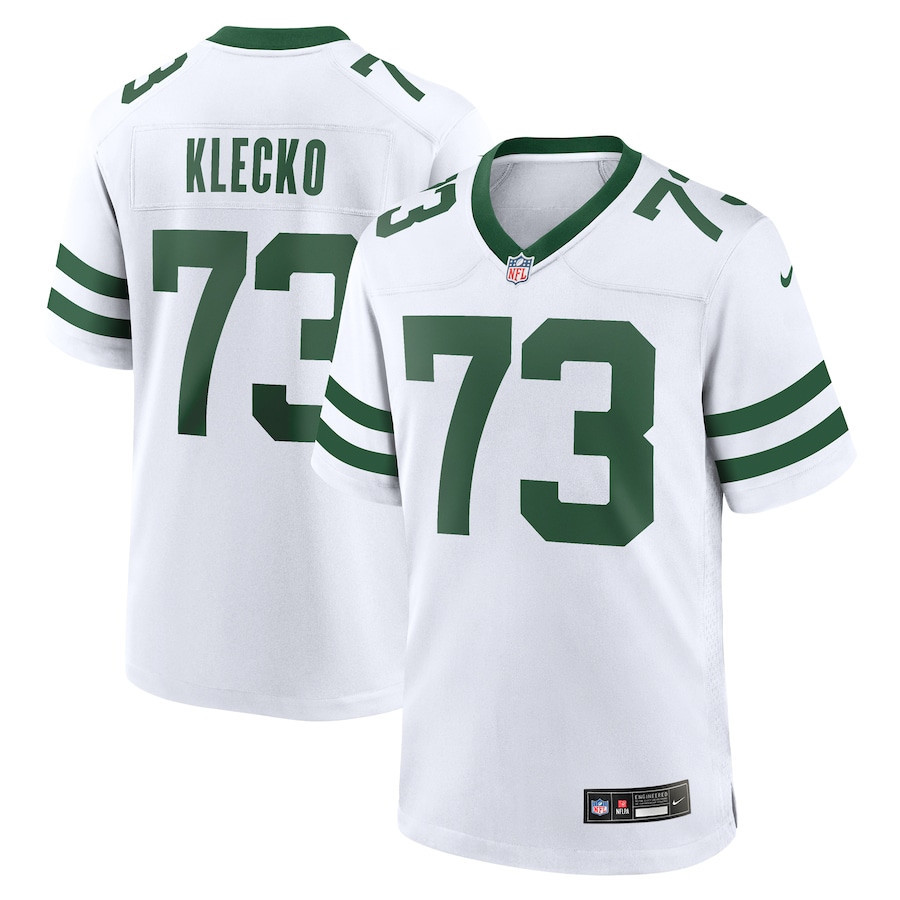 Klecko White 73 New York Jets Game Retired Player Legacy White NFL Jersey Men's