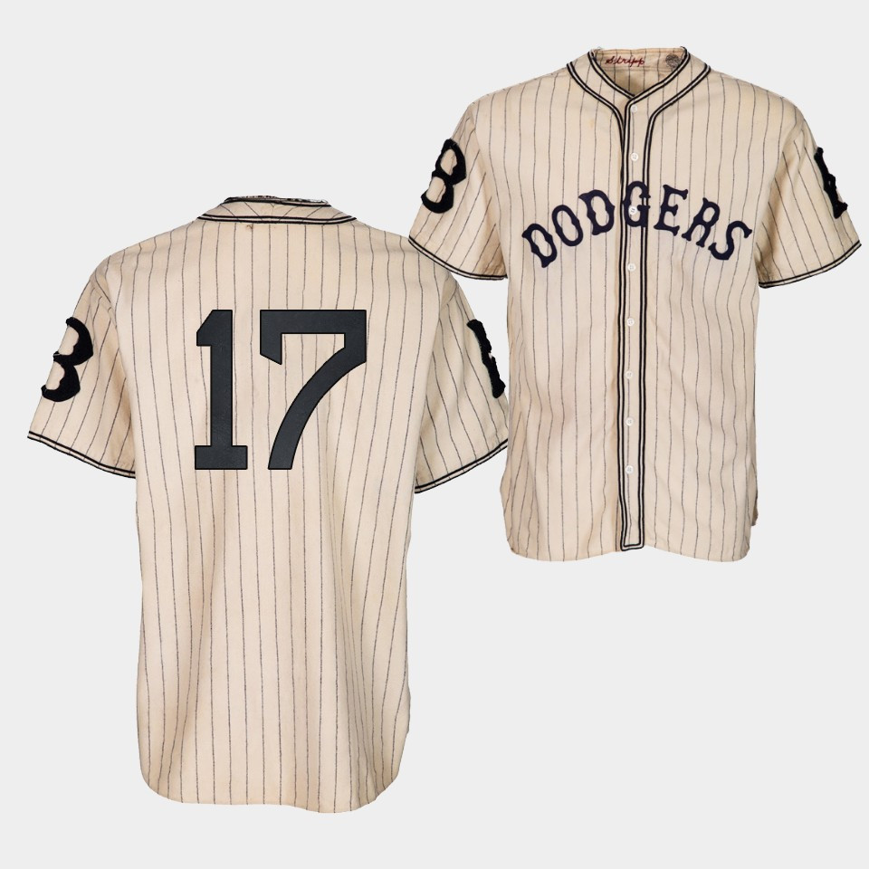 Brooklyn Los Angeles Dodgers Hanser Alberto 1933 Heritage 17 Gold Pinstripe MLB Jersey Men's