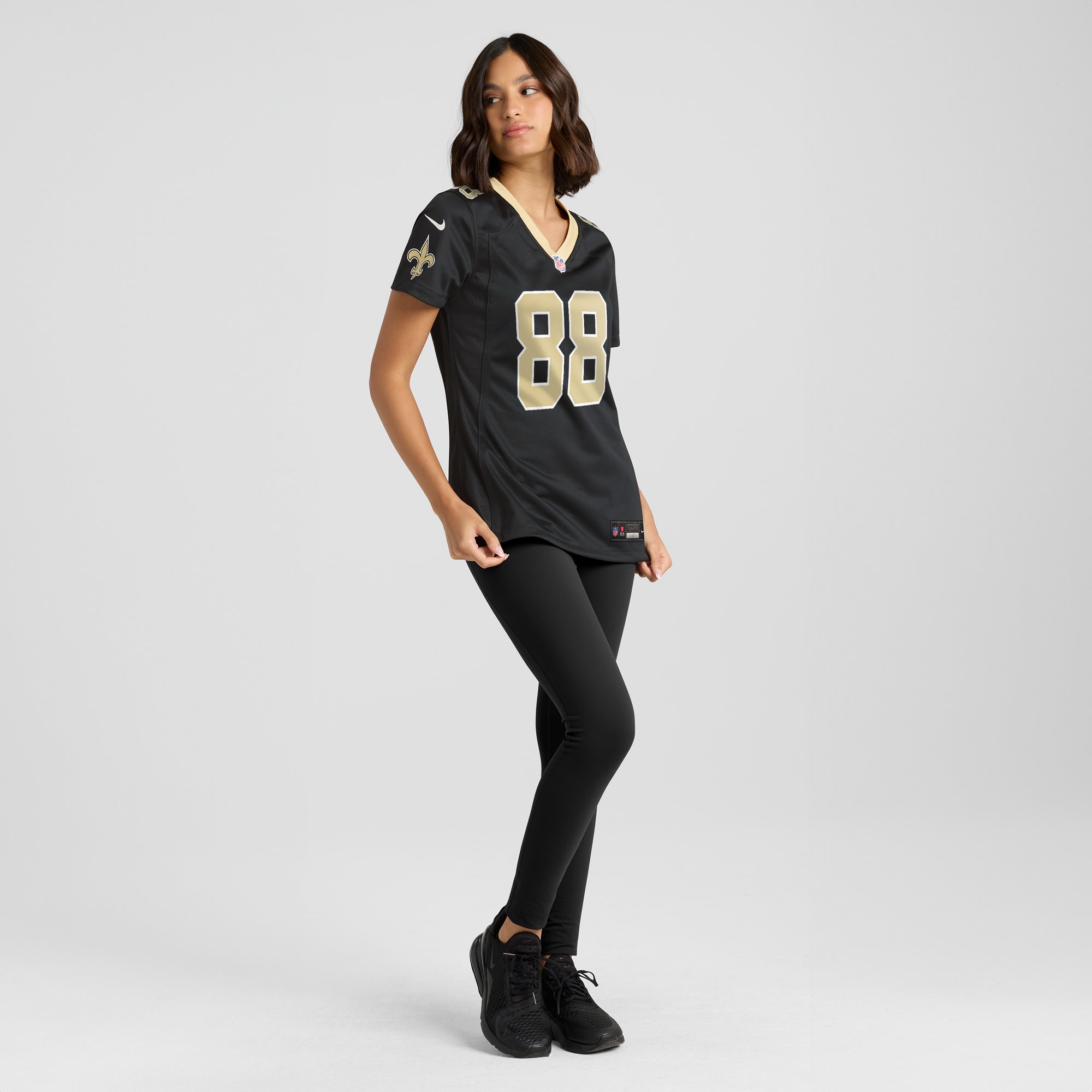 New Orleans Saints Shaquan Davis Black Game NFL Jersey Women's