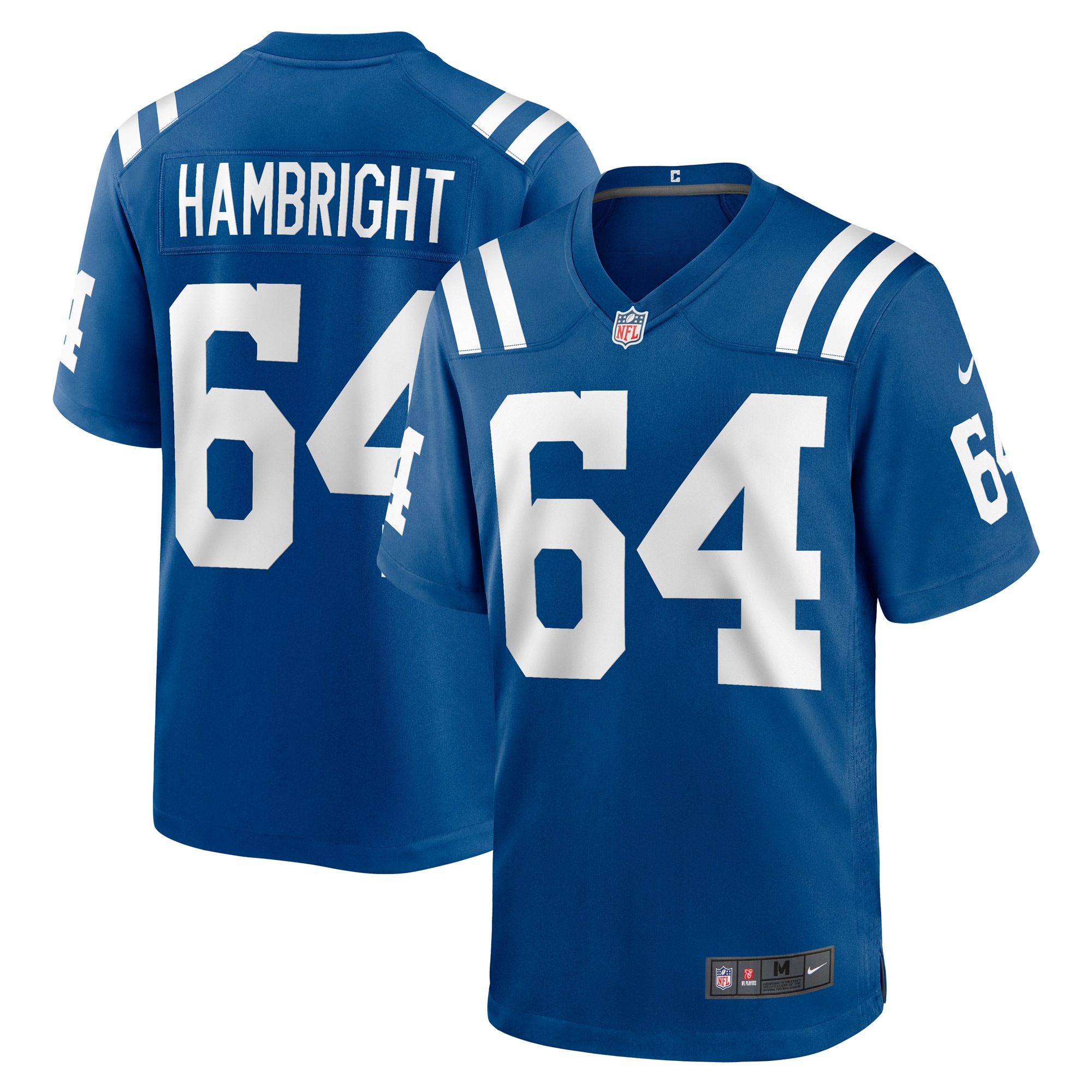 Indianapolis Colts Arlington Hambright Royal Game Player NFL Jersey Men's