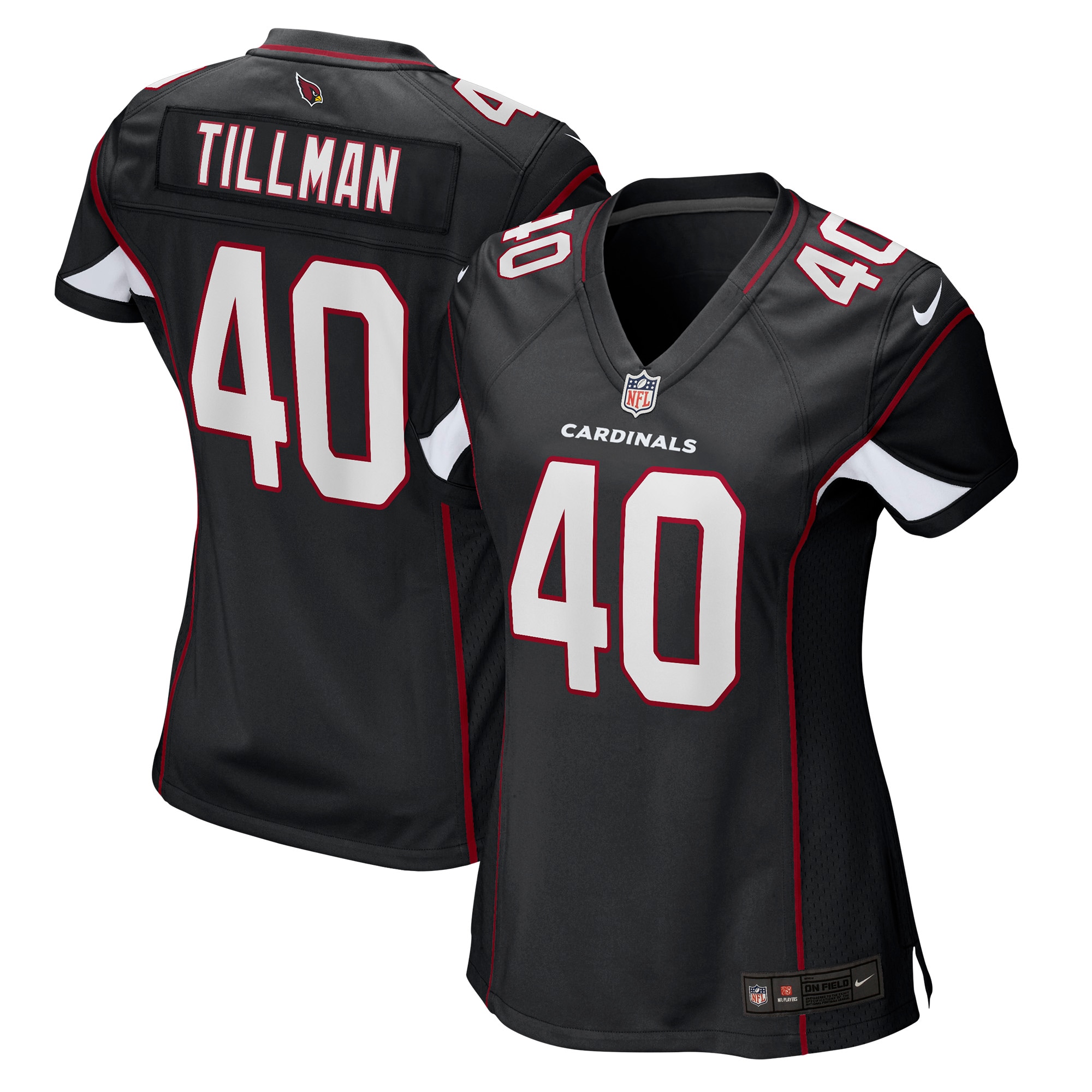 Arizona Cardinals Pat Tillman Black Retired Game NFL Jersey Women's