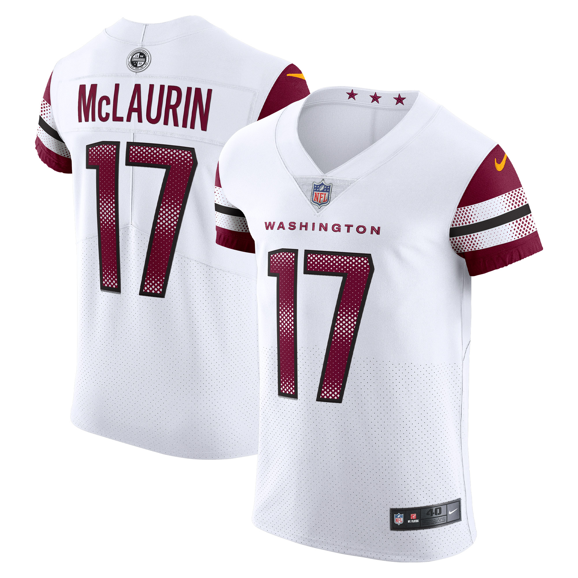 Washington Commanders Terry McLaurin White Vapor Elite NFL Jersey Men's