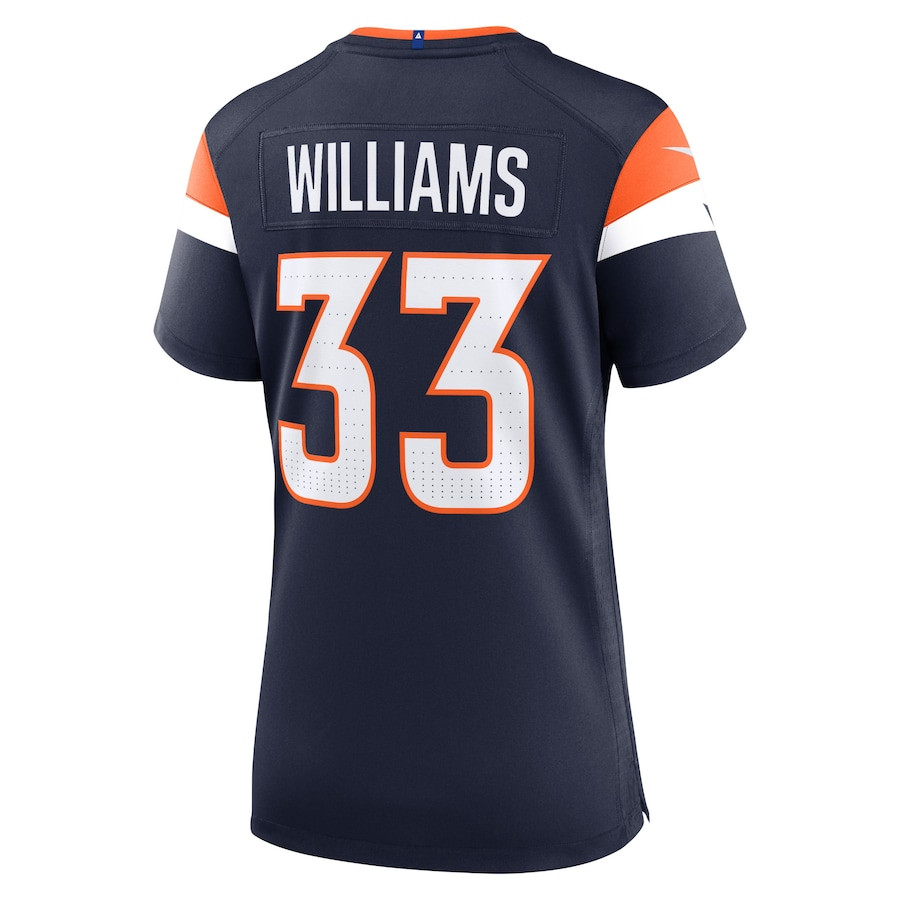 Javonte Williams 33 Denver Broncos Alternate Game Navy NFL Jersey Women's