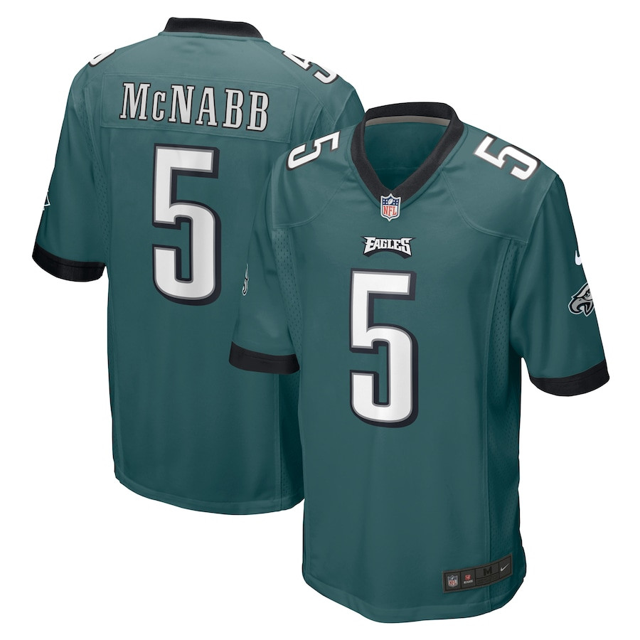 Donovan McNabb 5 Philadelphia Eagles Retired Midnight Green NFL Jersey Men's
