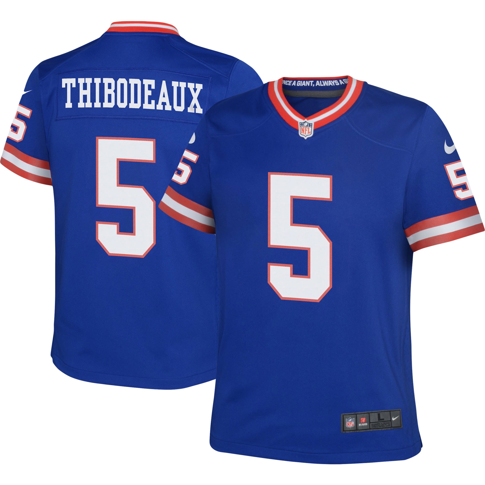 New York Giants Kayvon Thibodeaux Royal Game NFL Jersey Youth
