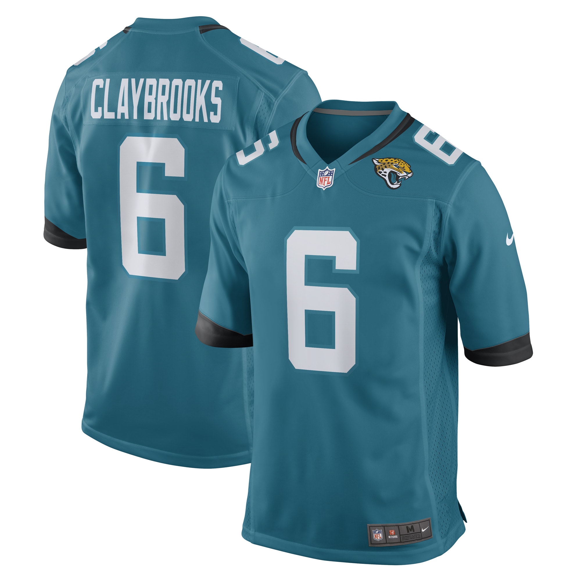 Jacksonville Jaguars Chris Claybrooks Teal Game Player NFL Jersey Men's