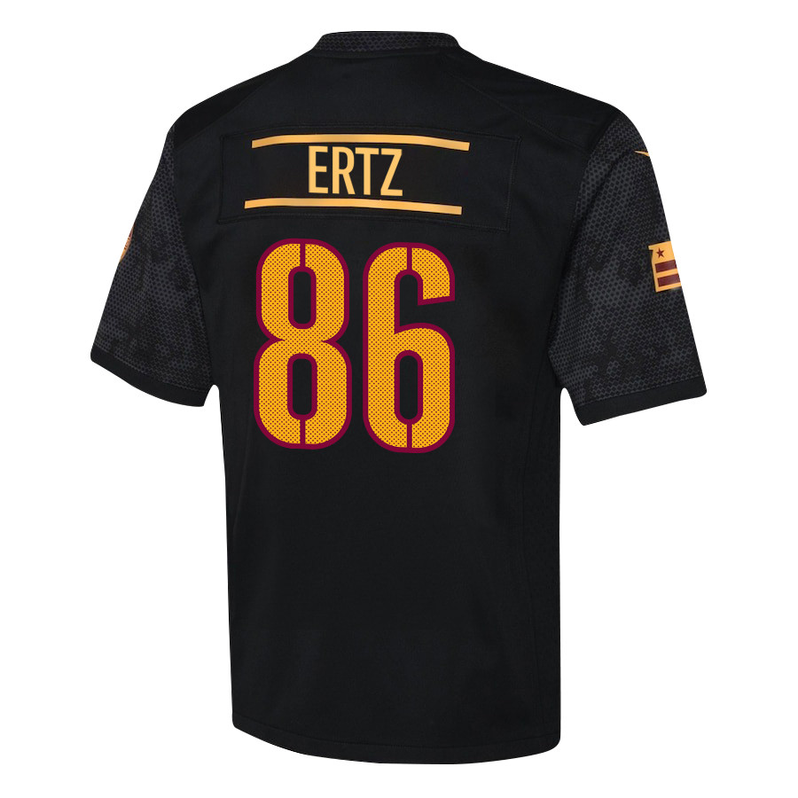 Zach Ertz 86 Washington Commanders Game Black NFL Jersey Youth