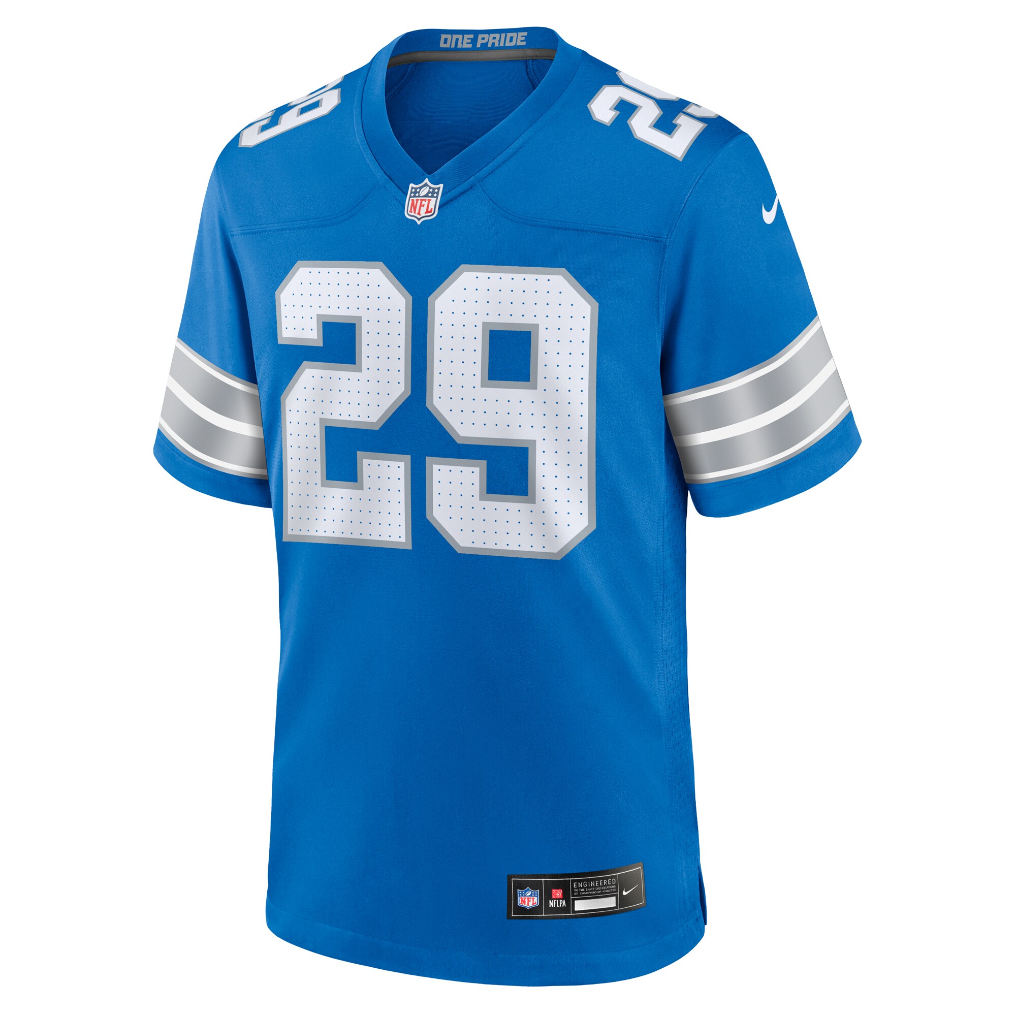 Detroit Lions Kindle Vildor Blue Team Game NFL Jersey Men's