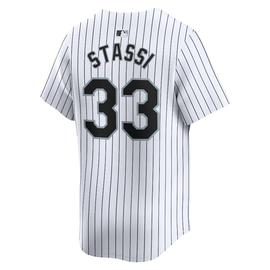 Max Stassi 33 Chicago White Sox Home Limited White MLB Jersey Men's