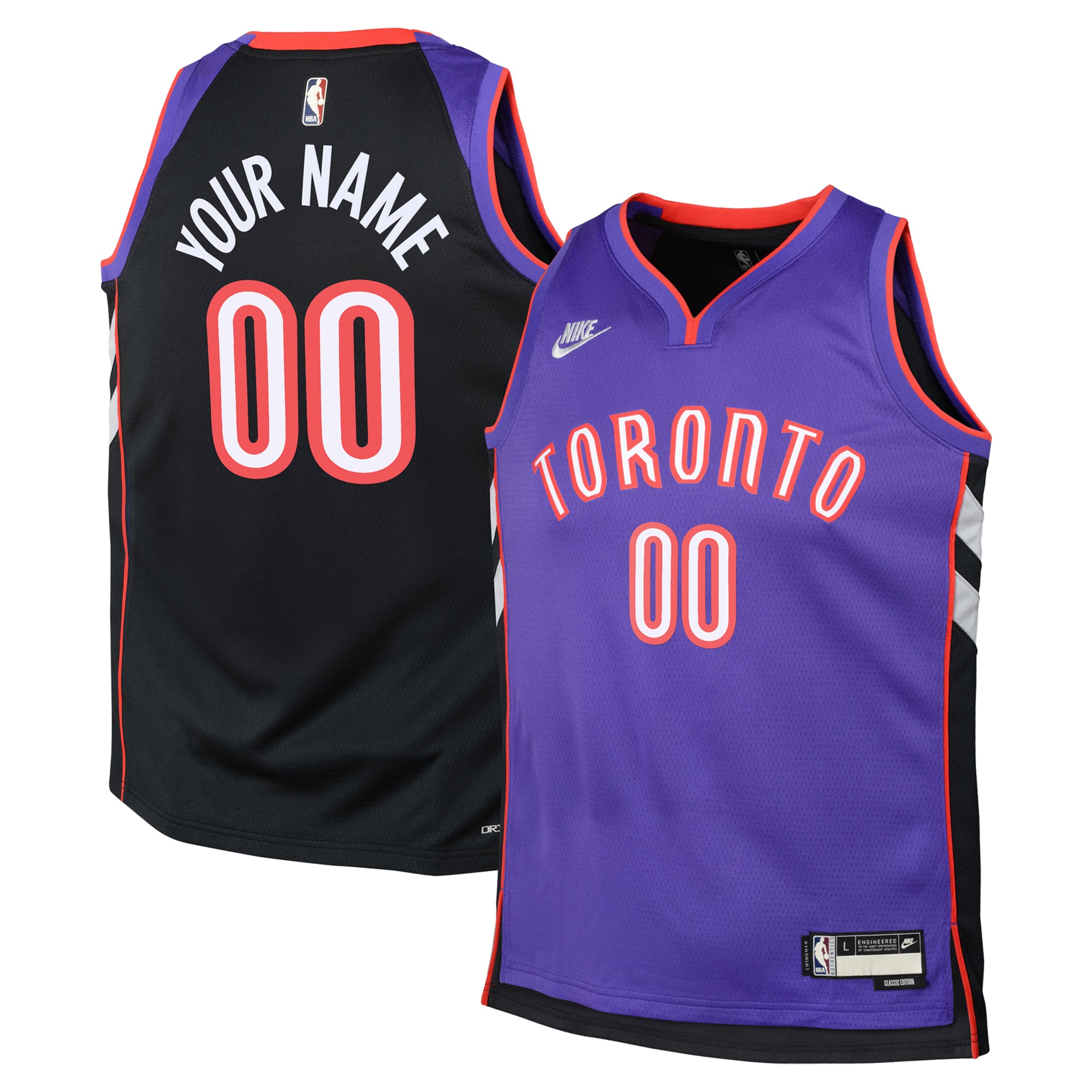 Toronto Raptors Hardwood Classic Swingman Custom NBA Jersey Youth