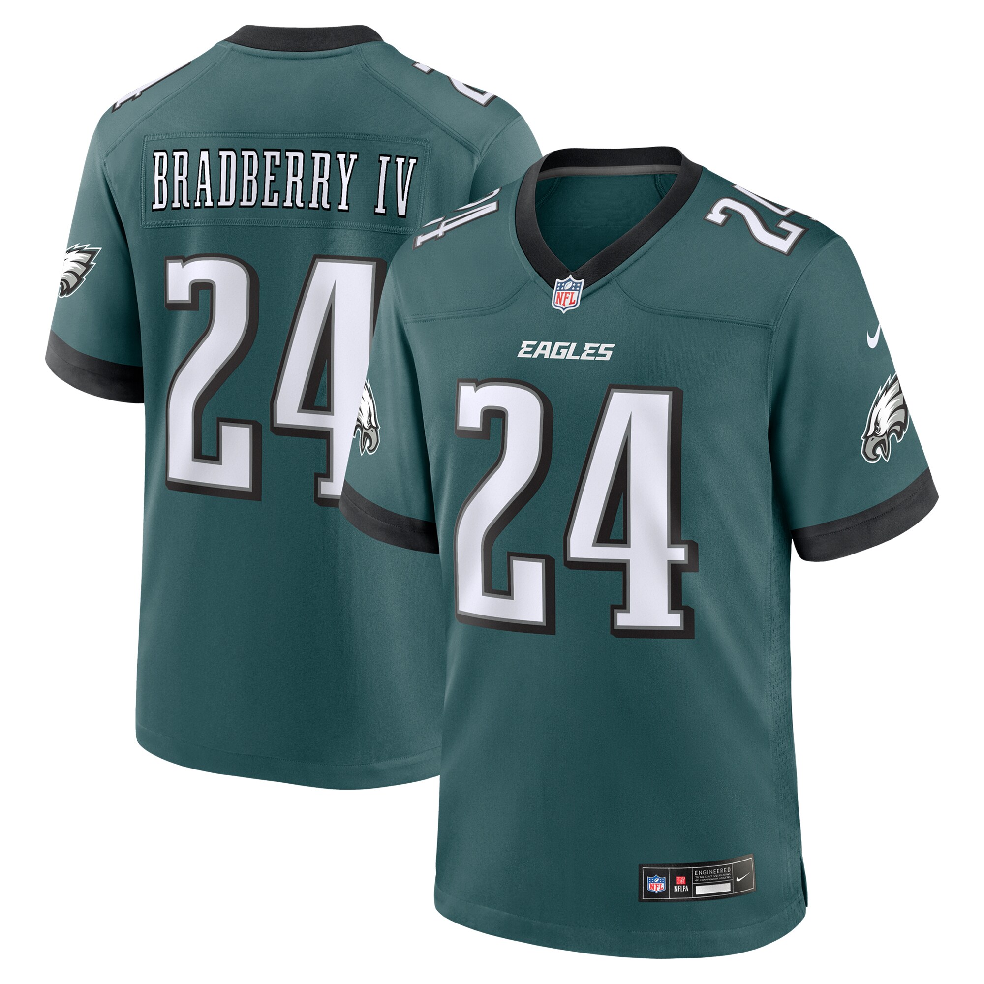 Philadelphia Eagles James Bradberry IV Midnight Green Team Game NFL Jersey Men's