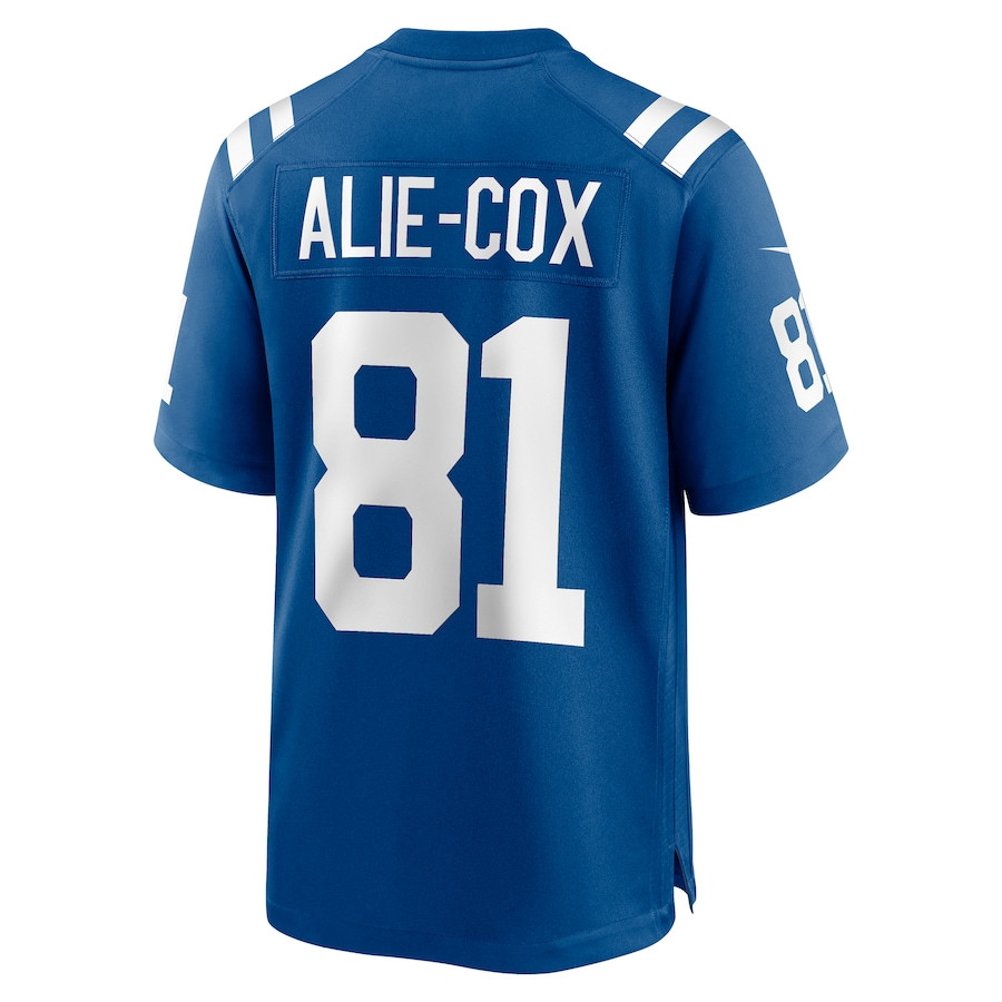 Mo Alie-Cox 81 Indianapolis Colts Team Game Royal NFL Jersey Men's