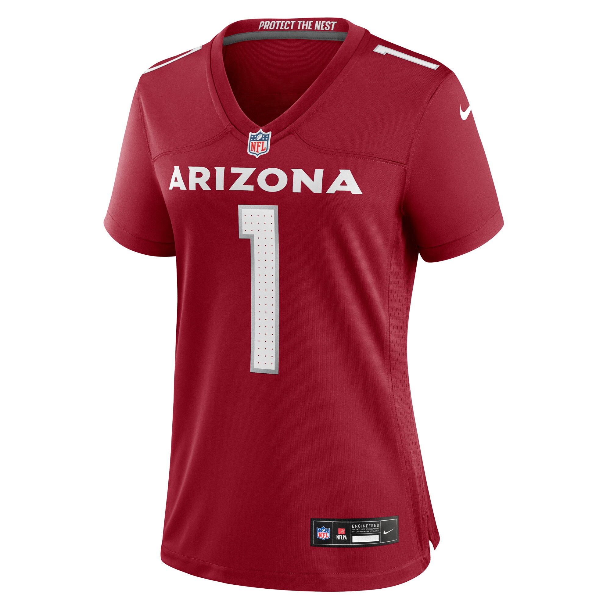 Arizona Cardinals Number 1 Bride Cardinal Game NFL Jersey Women's