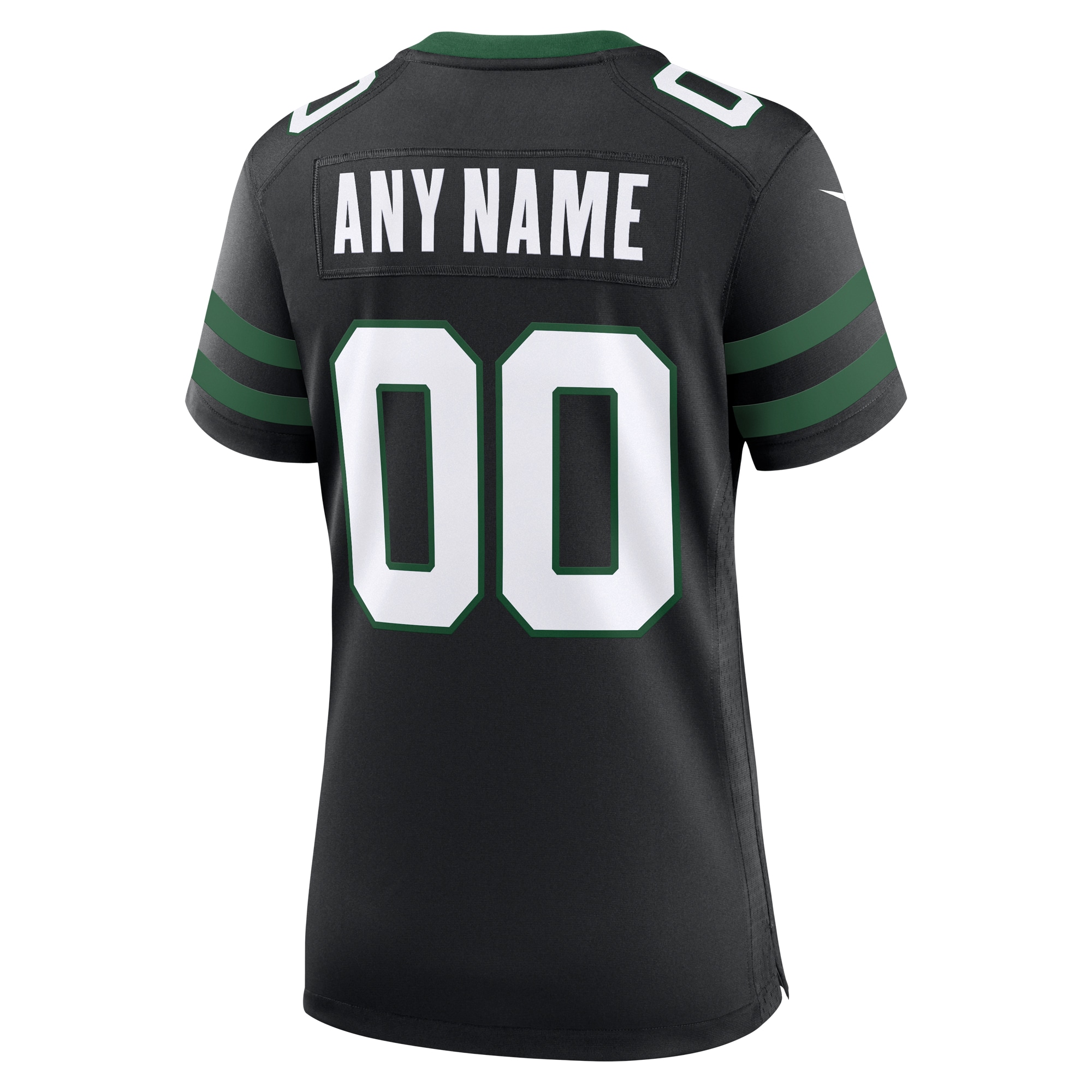 New York Jets Legacy Black Alternate Custom Game NFL Jersey Women's