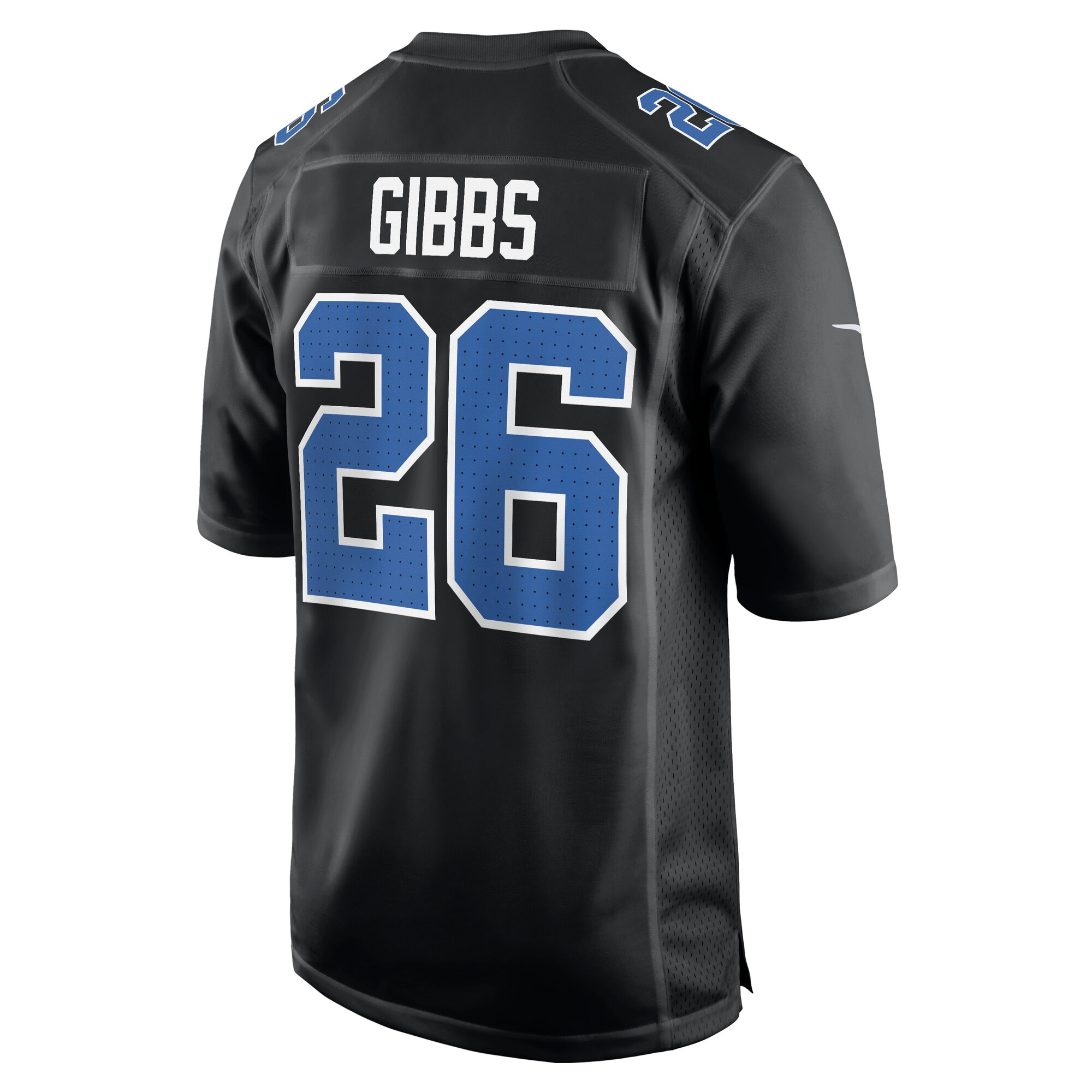 Detroit Lions Jahmyr Gibbs Carbon Black Fashion NFL Jersey Men's