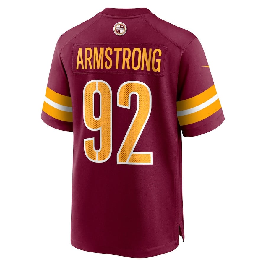 Dorance Armstrong #92 Washington Commanders Super Bowl LIX Burgundy NFL Jersey Youth
