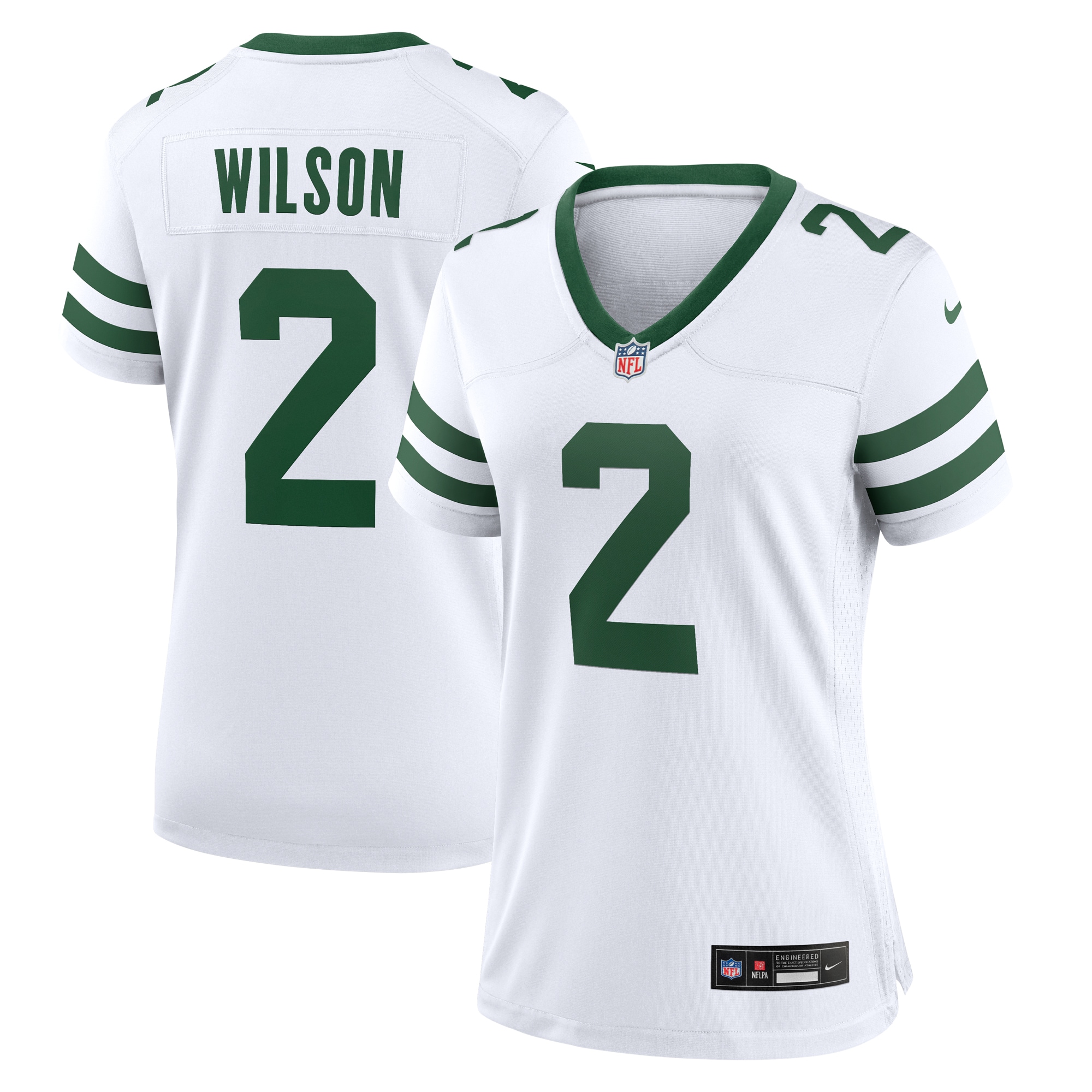 New York Jets Zach Wilson Legacy White Game NFL Jersey Women's
