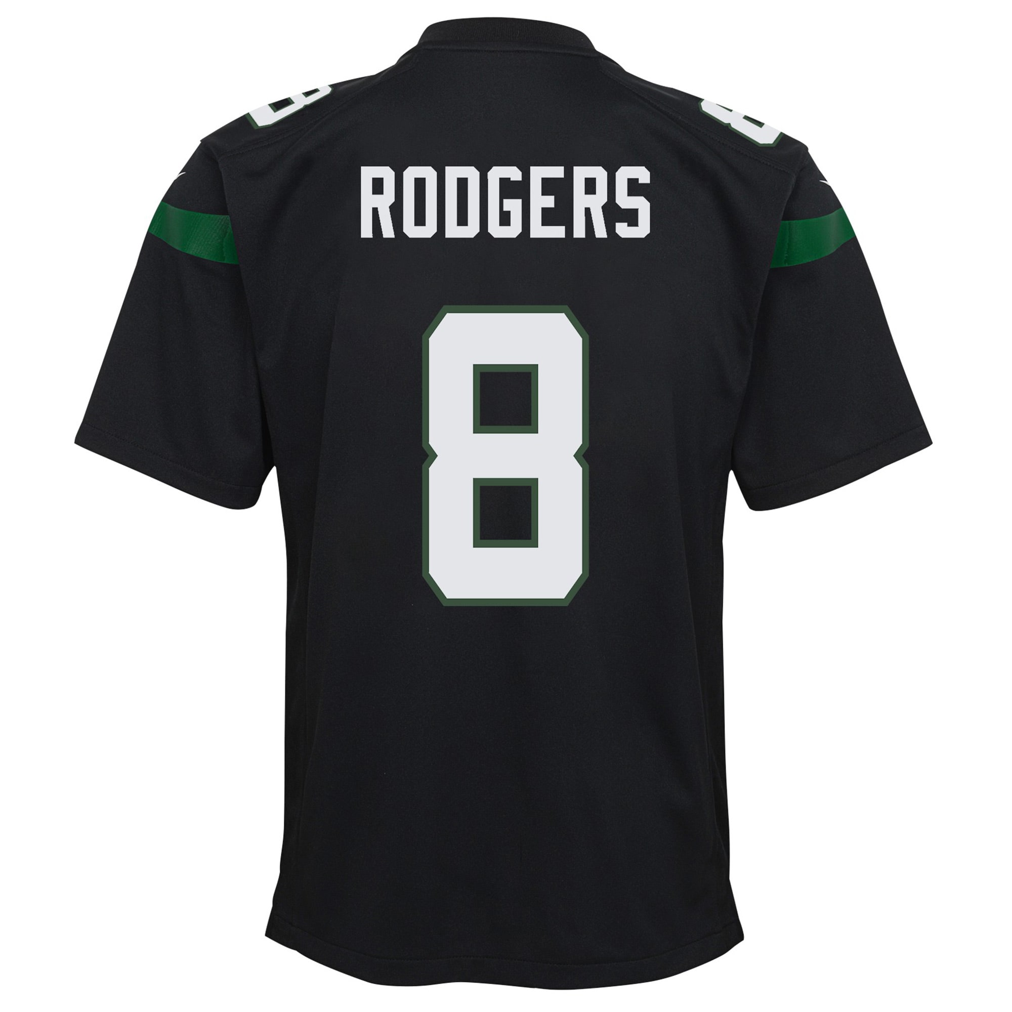 New York Jets Aaron Rodgers Black Game NFL Jersey Youth