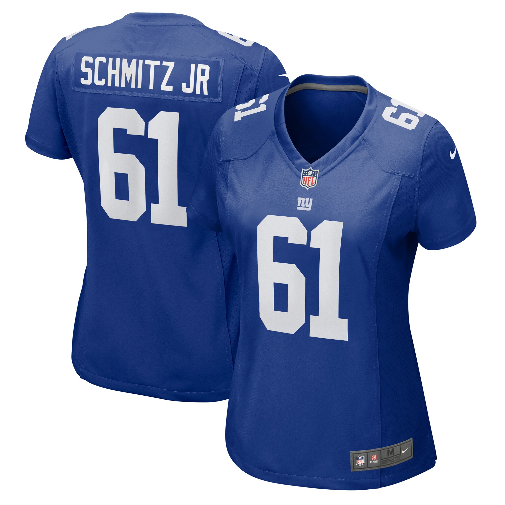 New York Giants John Michael Schmitz Jr. Royal Game NFL Jersey Women's