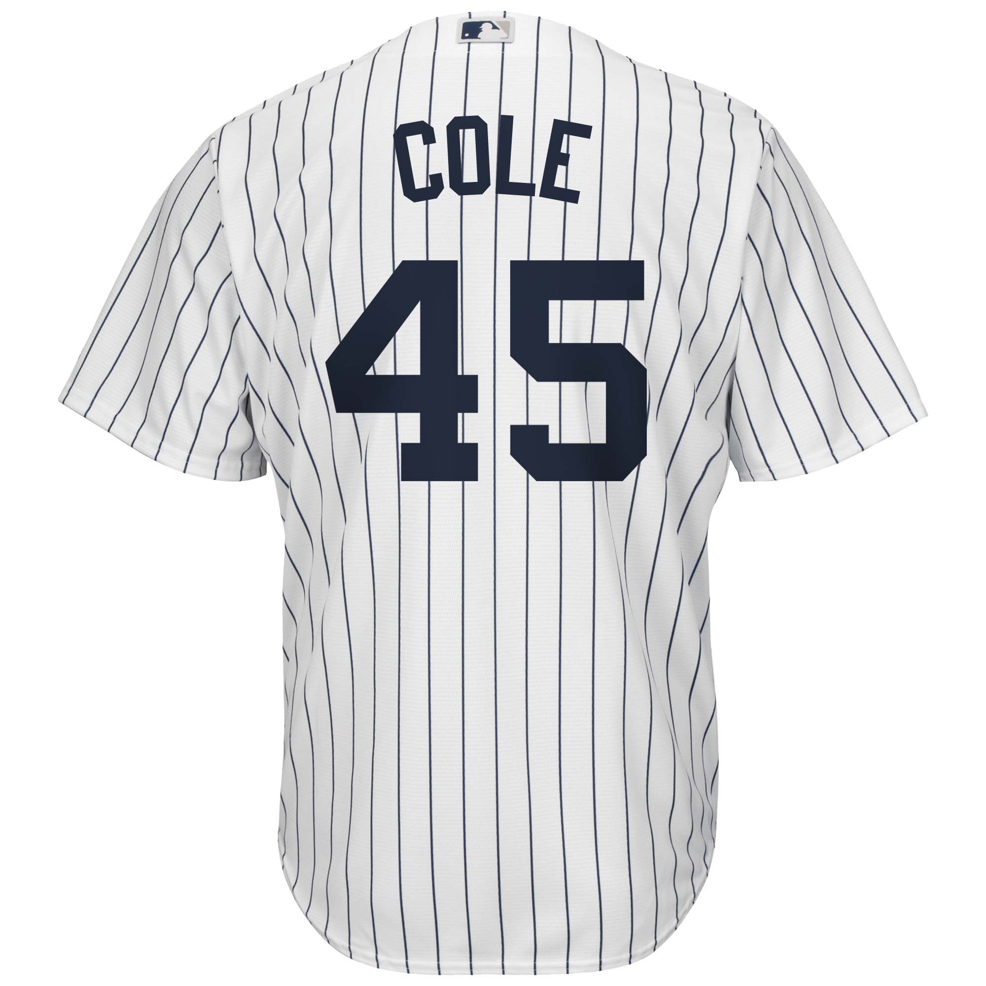 New York Yankees Gerrit Cole White/Navy Big Tall Player MLB Jersey Men's