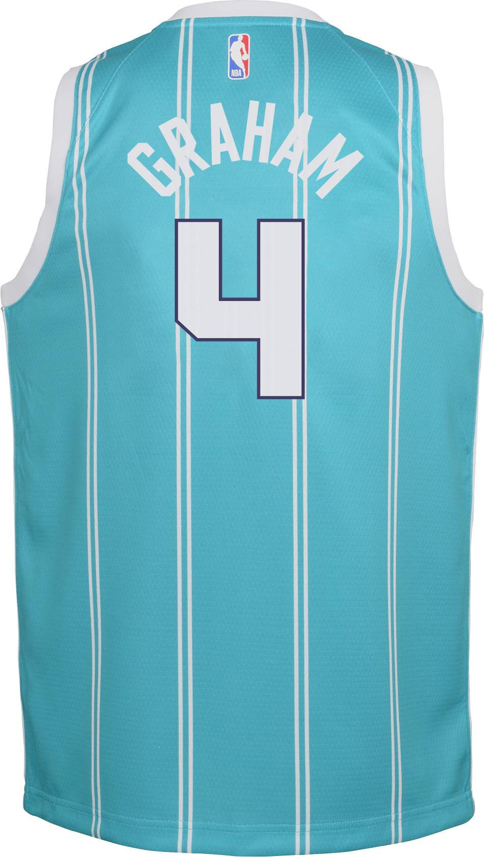 Jorda Charlotte Hornets Devonte' Graham 4 Teal Dri-fit Swingman NBA Jersey Youth