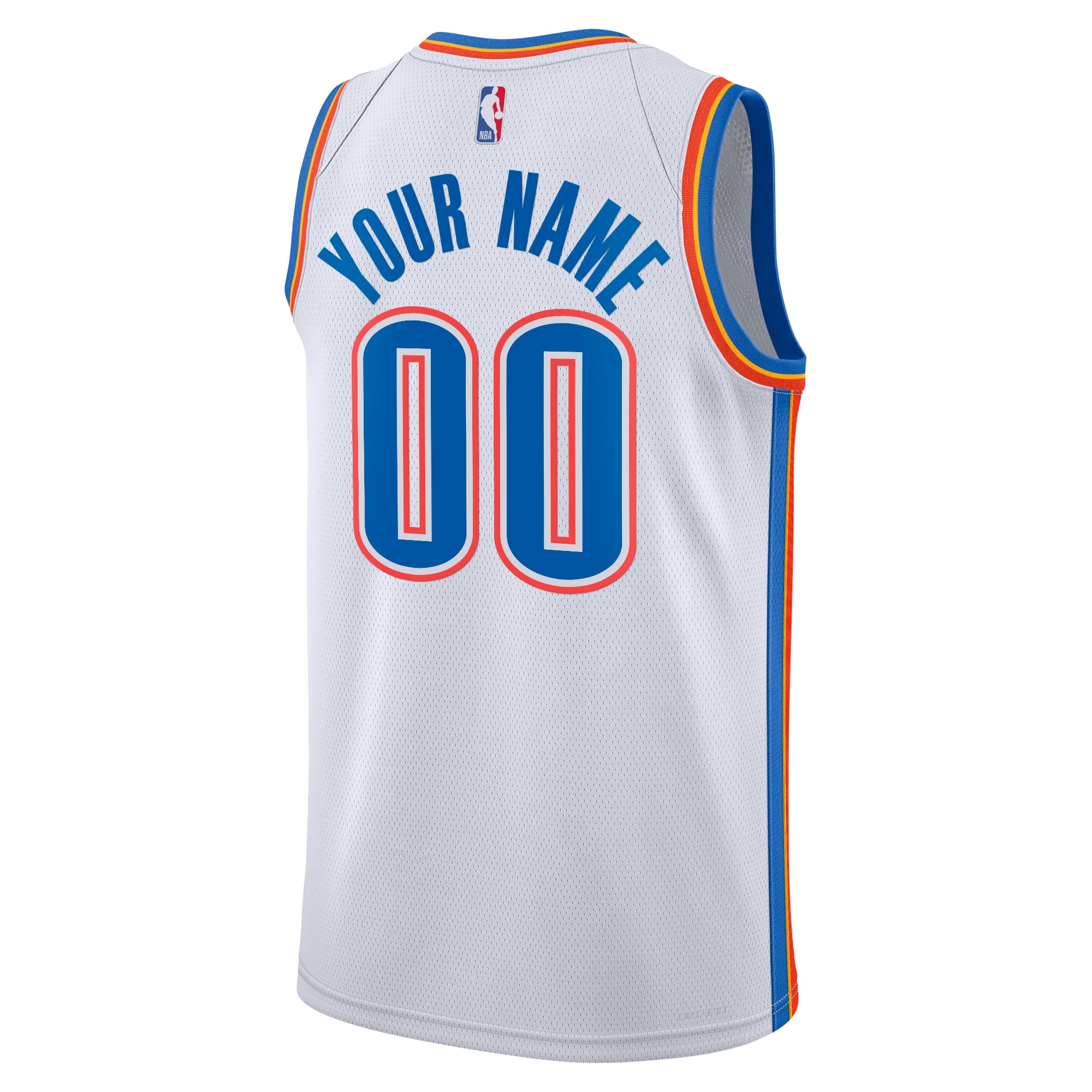 Oklahoma City Thunder Association Swingman Custom NBA Jersey Youth