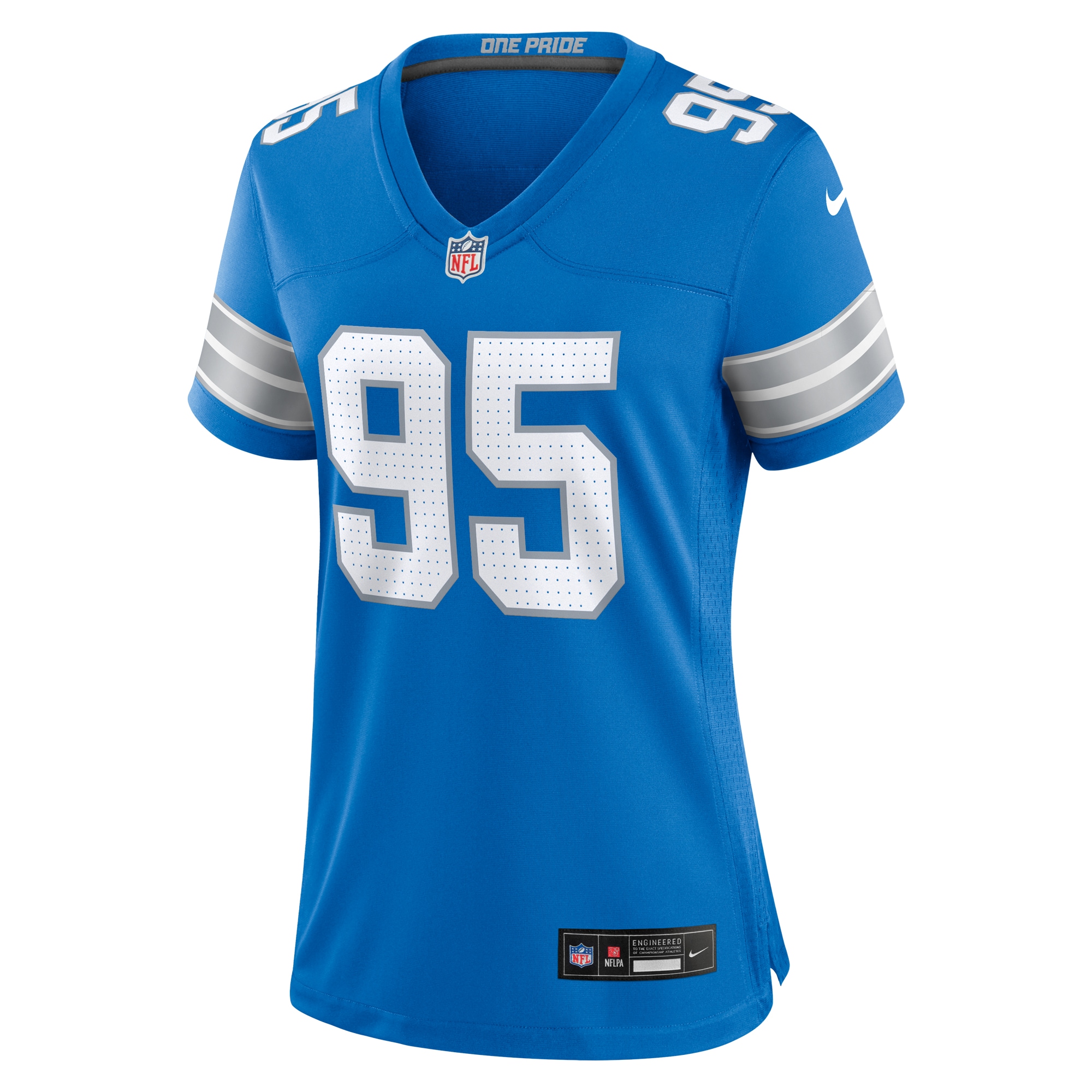 Detroit Lions Mathieu Betts Blue Game NFL Jersey Women's