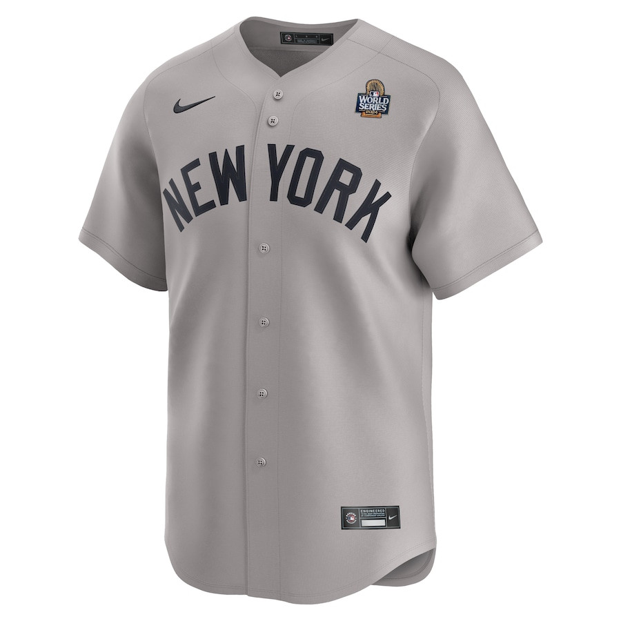 Aaron Judge 99 New York Yankees 2024 World Series Limited Player Gray MLB Jersey Men's
