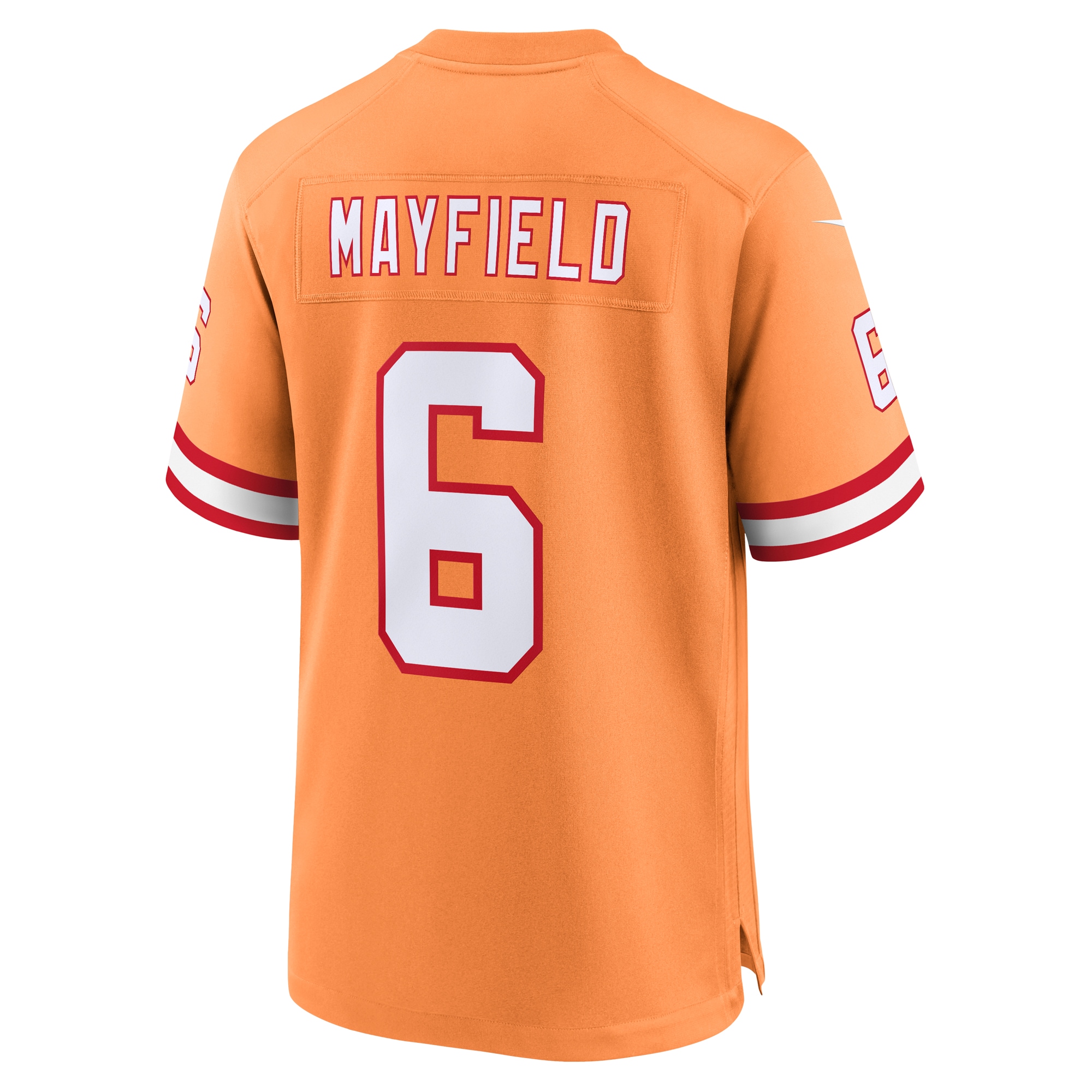 Tampa Bay Buccaneers Baker Mayfield Orange Throwback Game NFL Jersey Men's