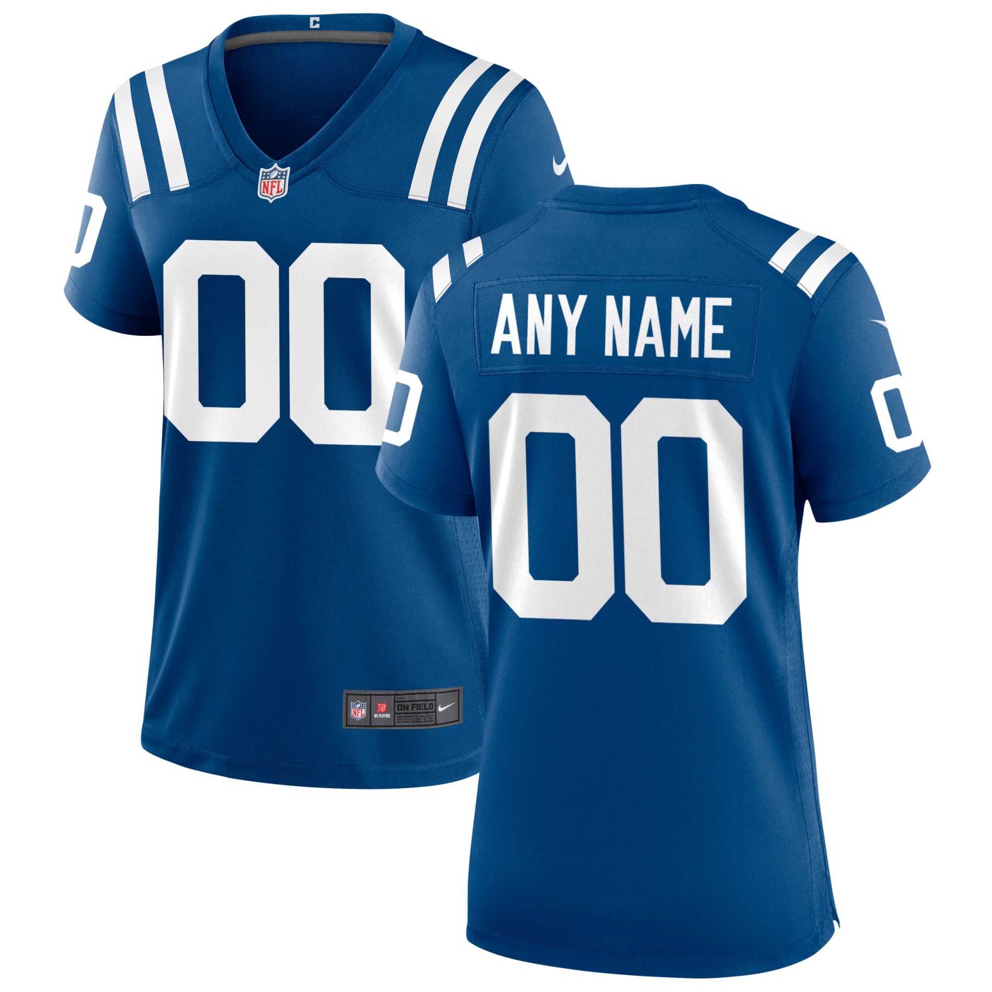 Indianapolis Colts Royal Custom Game NFL Jersey Women's