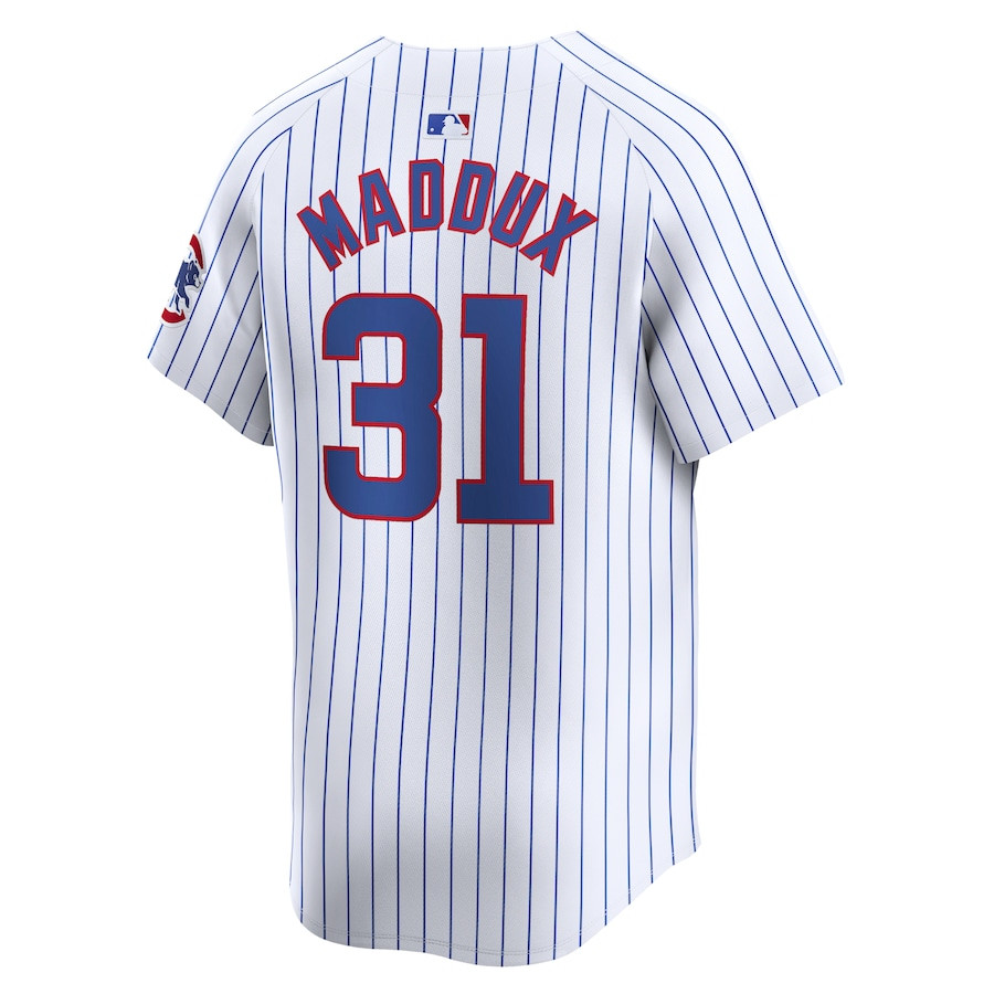 Greg Maddux 31 Chicago Cubs Home Limited Player White MLB Jersey Men's