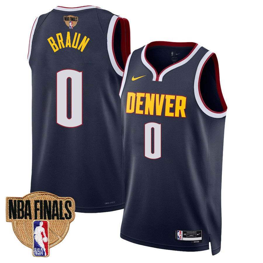 Christian Braun 0 Denver Nuggets Final Champions 2023 Swingman Black NBA Jersey Men's
