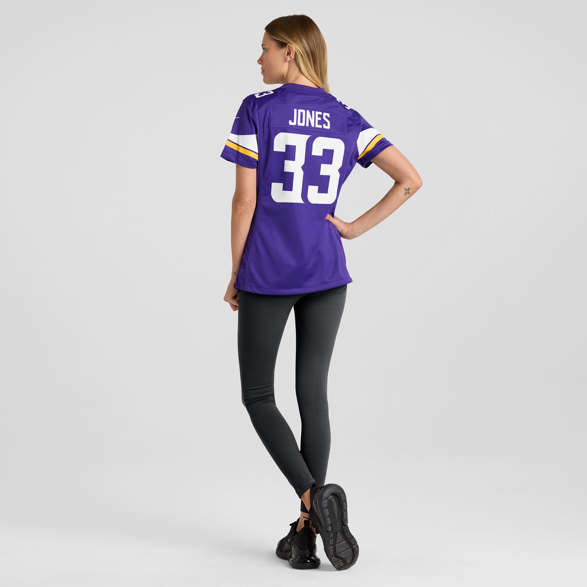 Minnesota Vikings Aaron Jones Purple Game NFL Jersey Women's