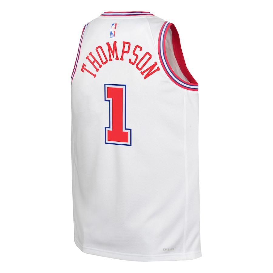 Amen Thompson 1 Houston Rockets 2023/24 City Edition Swingma White NBA Jersey Youth