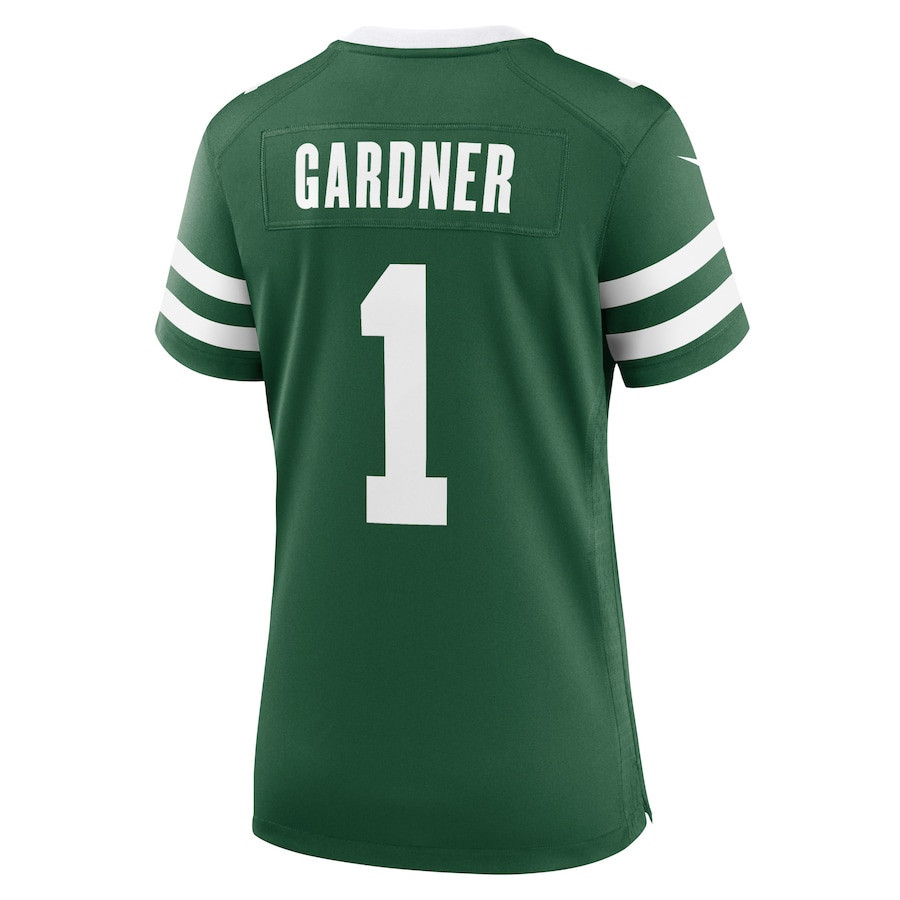 Ahmad Sauce Gardner 1 New York Jets Game Women, Green NFL Jersey Women's