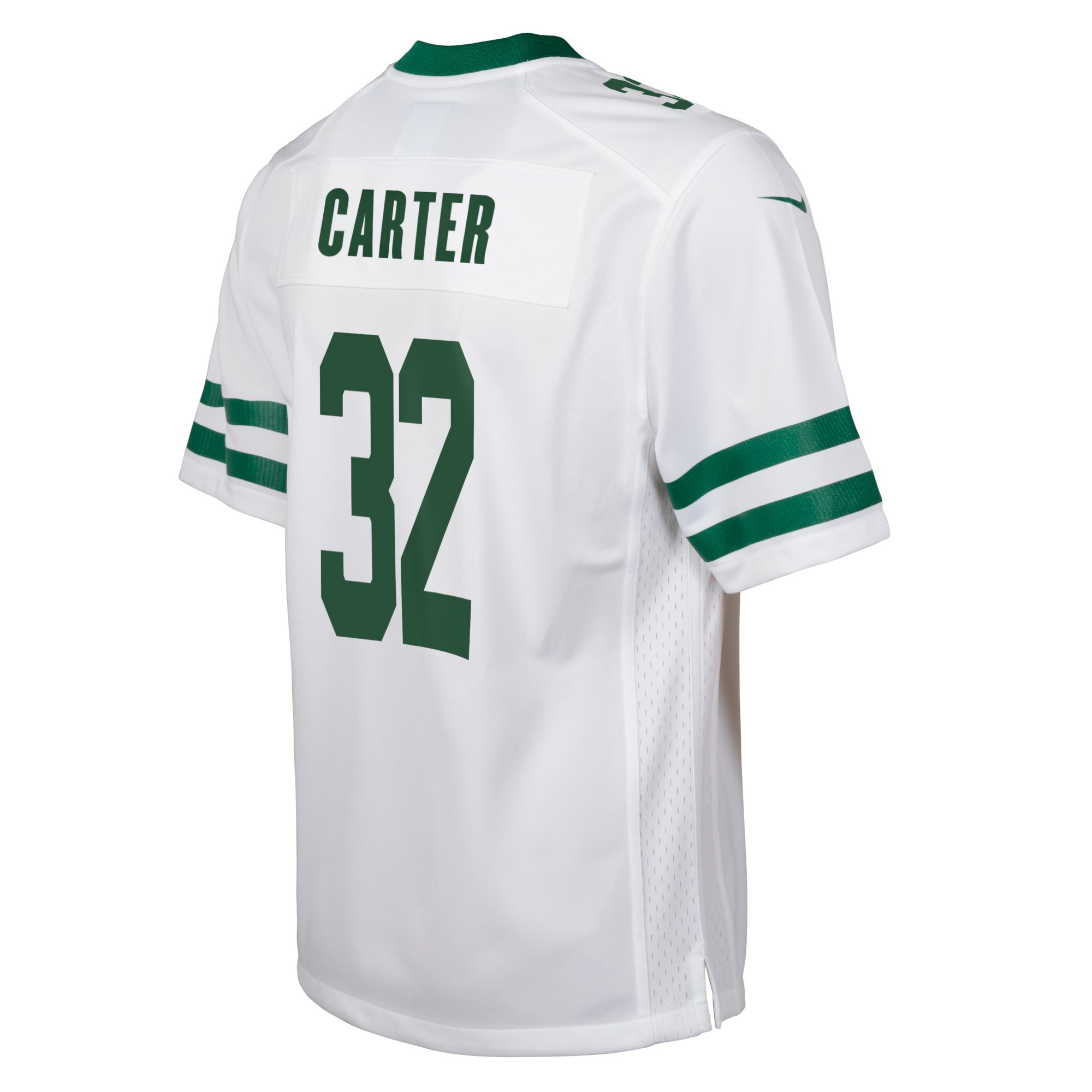 New York Jets Michael Carter Legacy White Game NFL Jersey Youth