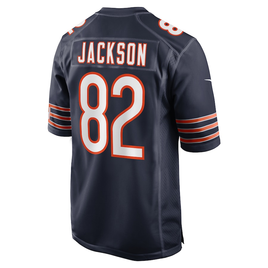 John Jackson 82 Chicago Bears Game Navy NFL Jersey Men's
