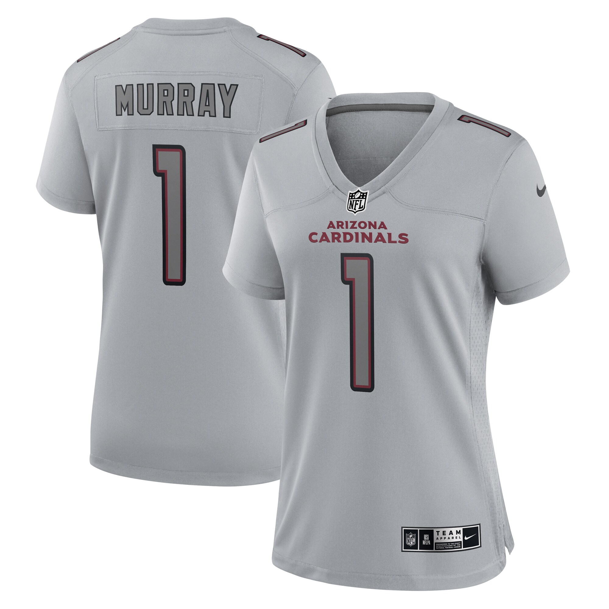 Arizona Cardinals Kyler Murray Gray Atmosphere Fashion Game NFL Jersey Women's